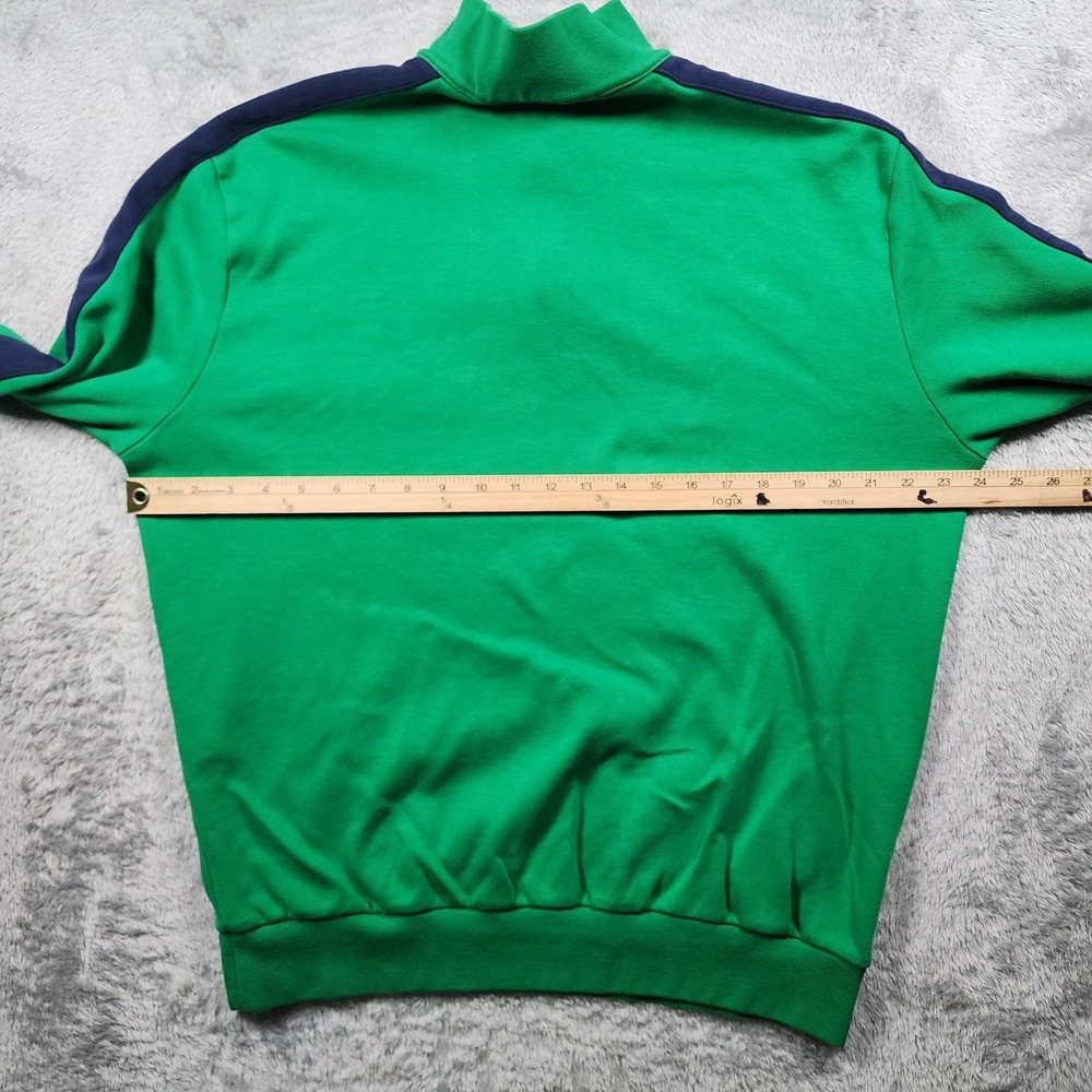 Polo Golf Ralph Lauren Sweater Mens Large Green 1/4 Zip Mock Neck Pelican Hill - Picture 8 of 12